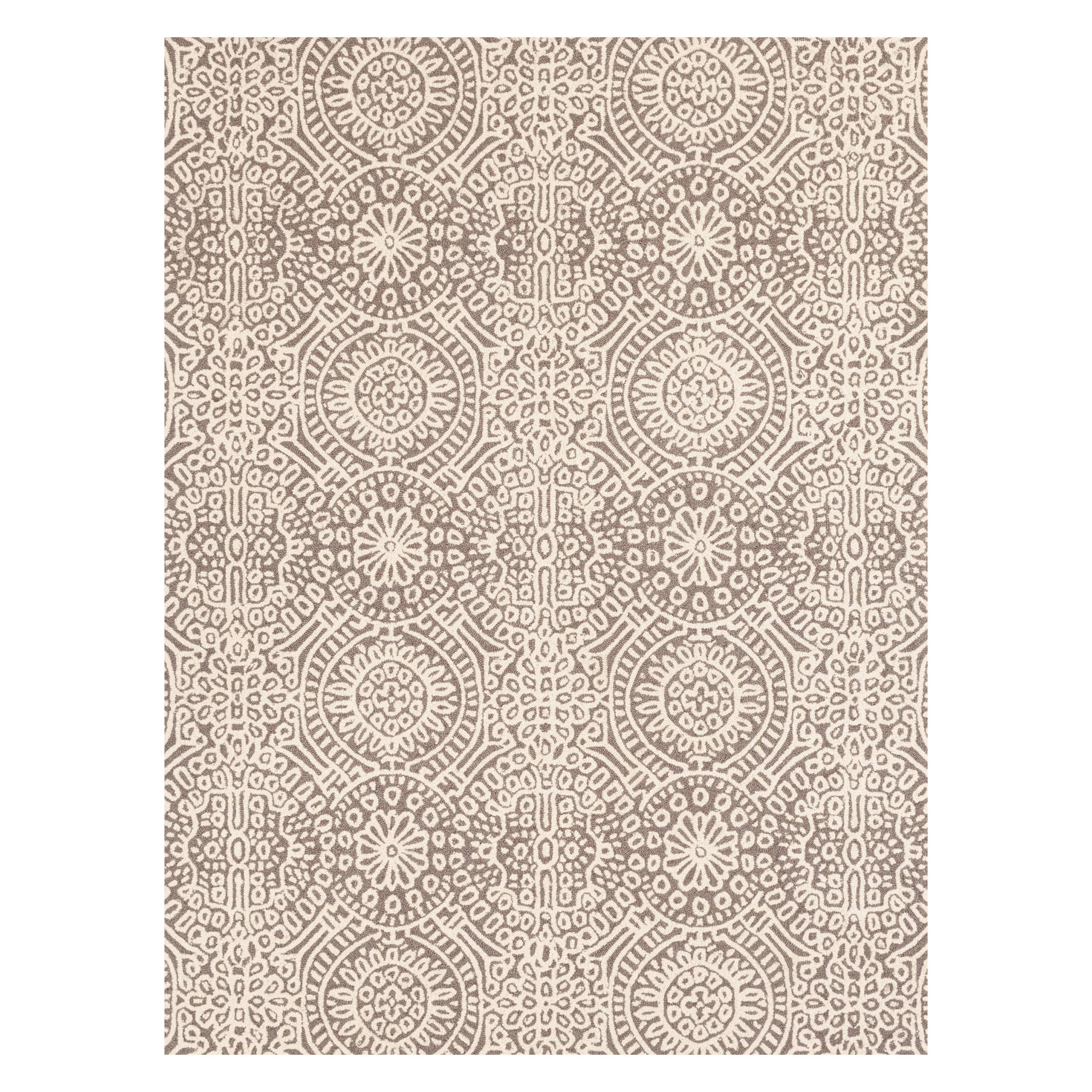 Temple Hand Micro Hooked Wool Rug | Taupe – Annie Selke
