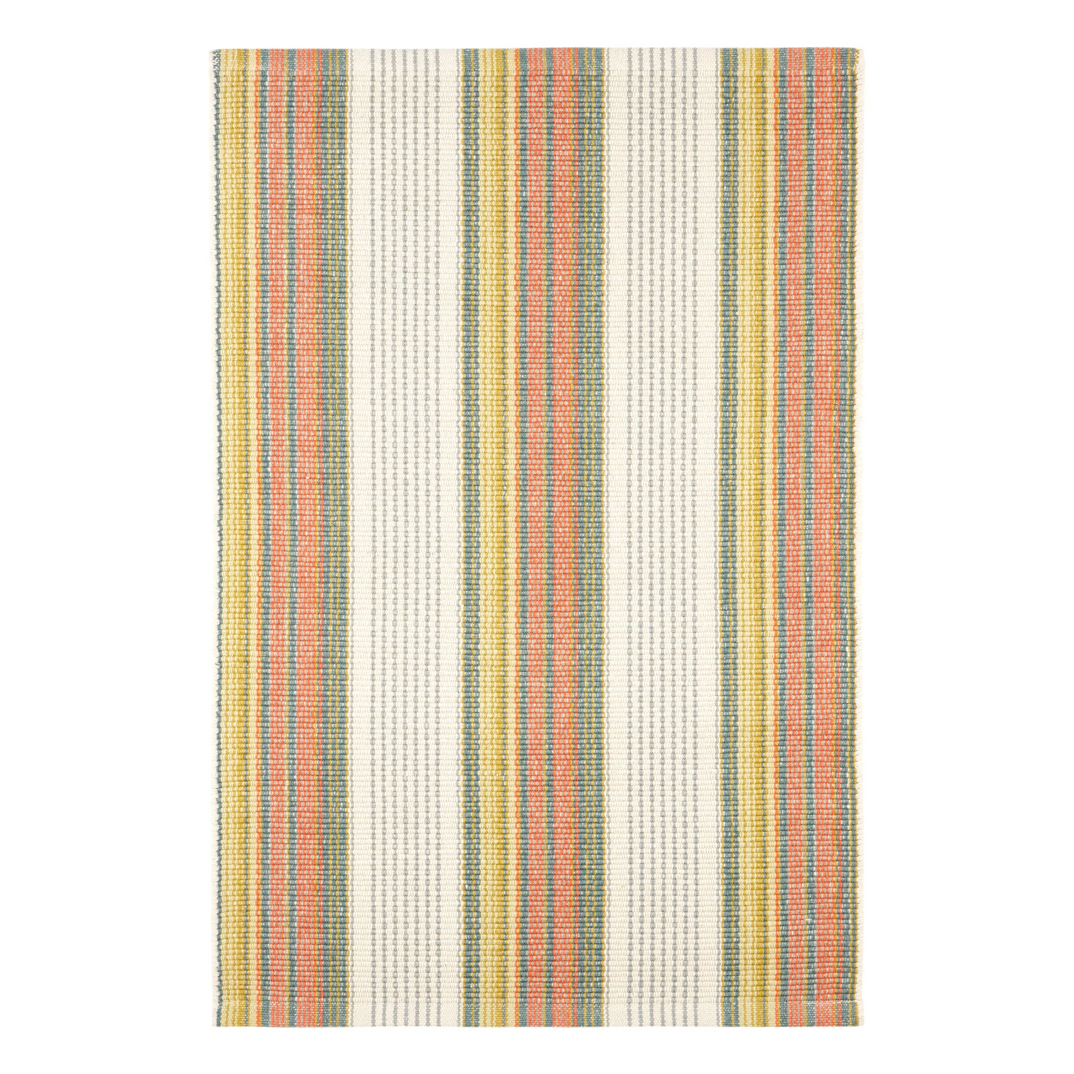 Sloane Stripe Handwoven Cotton Rug | Sprout – Annie Selke
