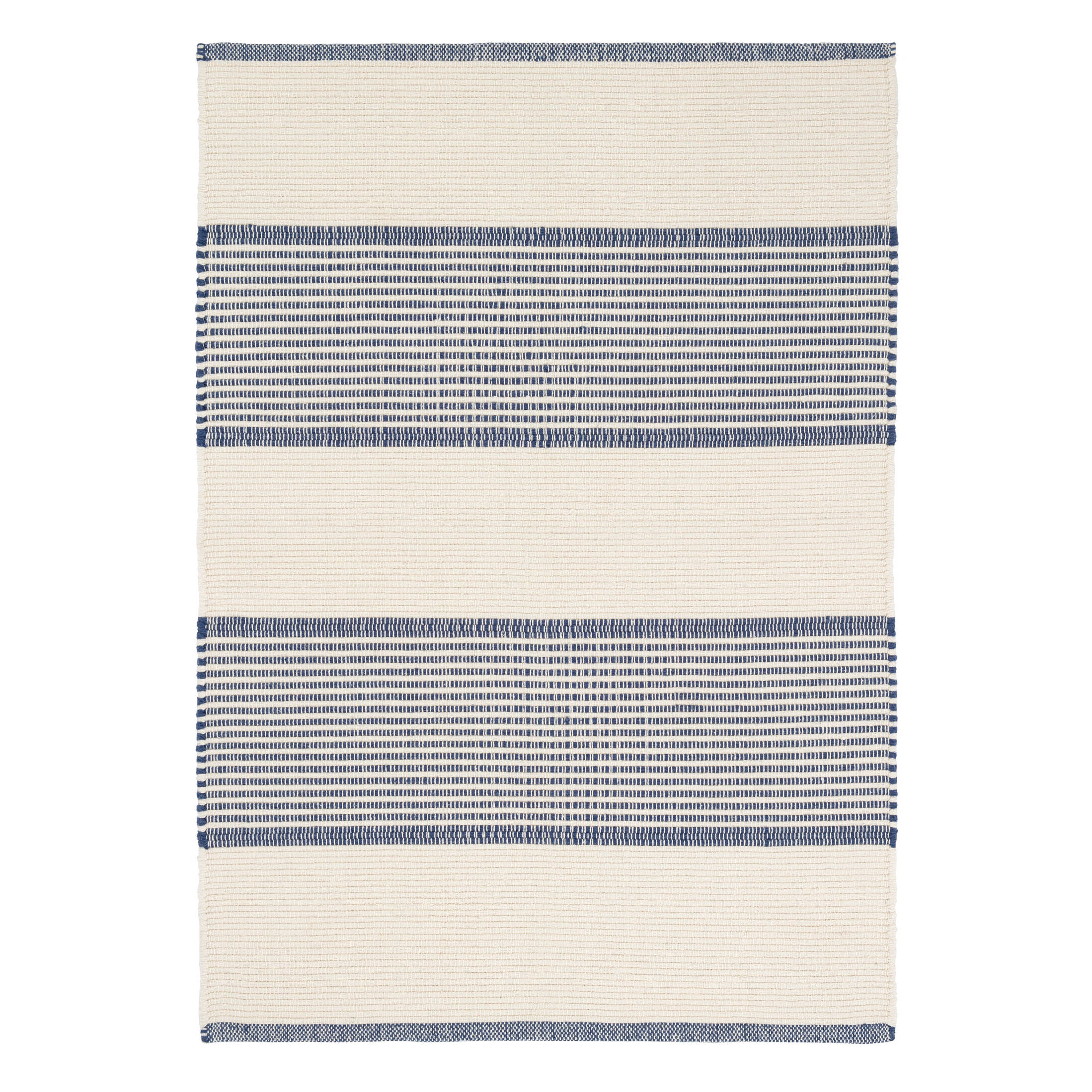 La Mirada Handwoven Cotton Rug | Navy – Annie Selke