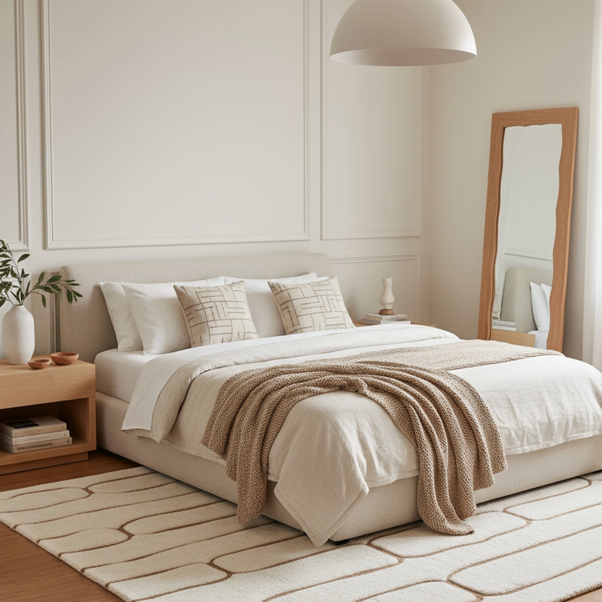 Azlo Abstract New Zealand Wool Rug | Cream – Annie Selke