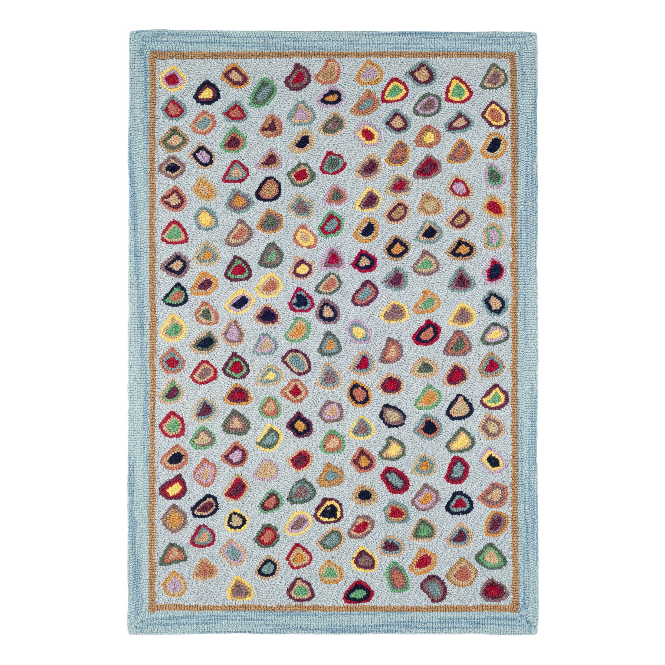 Cats Paw Hand Micro Hooked Wool Rug | Blue – Annie Selke