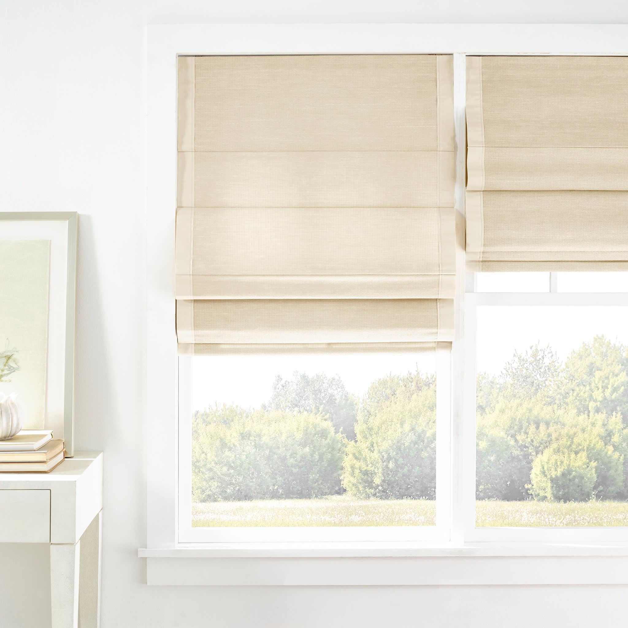 Ridge Cordless Roman Shade | Natural – Annie Selke
