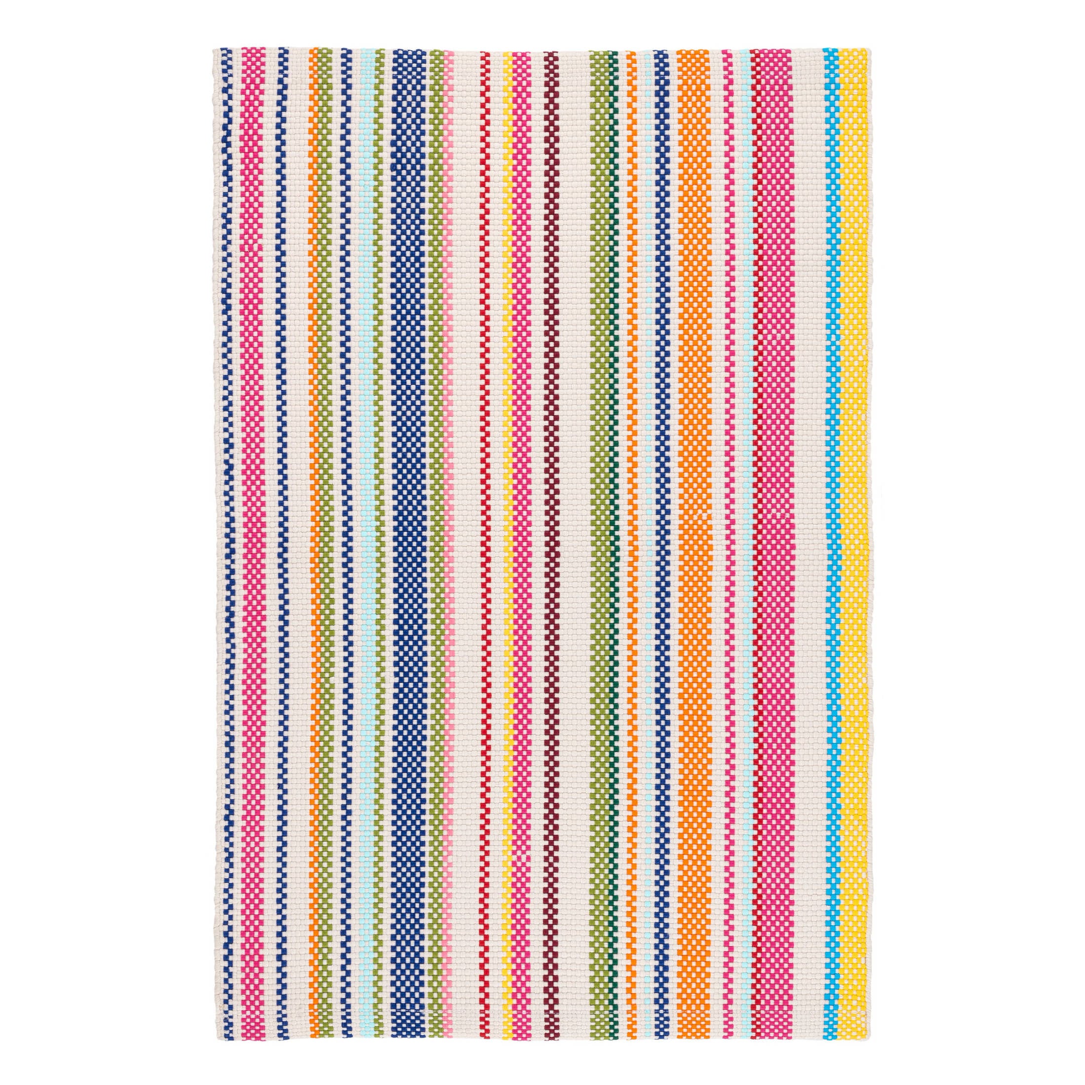 Summer Stripe Handwoven Indoor/Outdoor Rug | Multi – Annie Selke