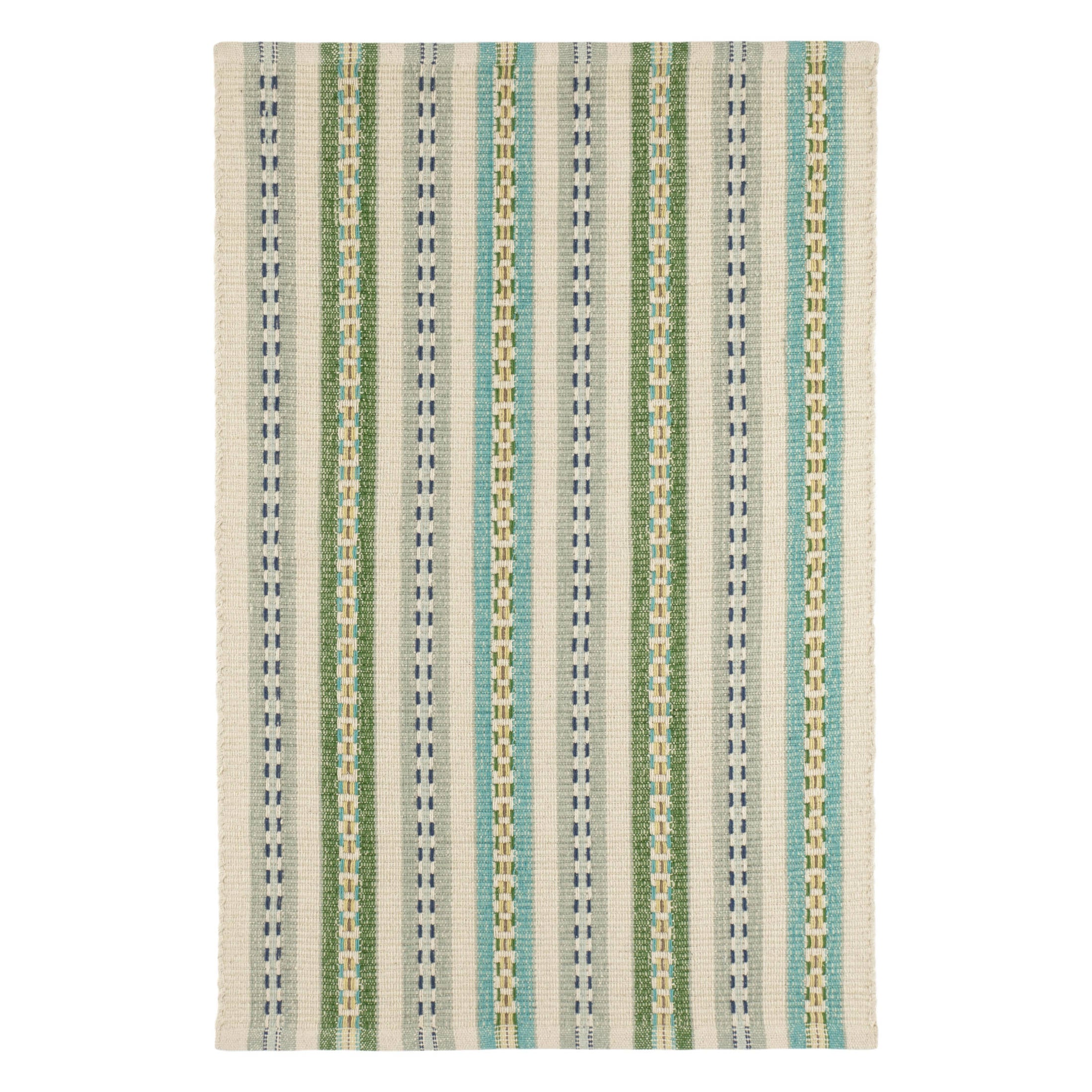 Long Slade Handwoven Cotton Rug | Teal – Annie Selke