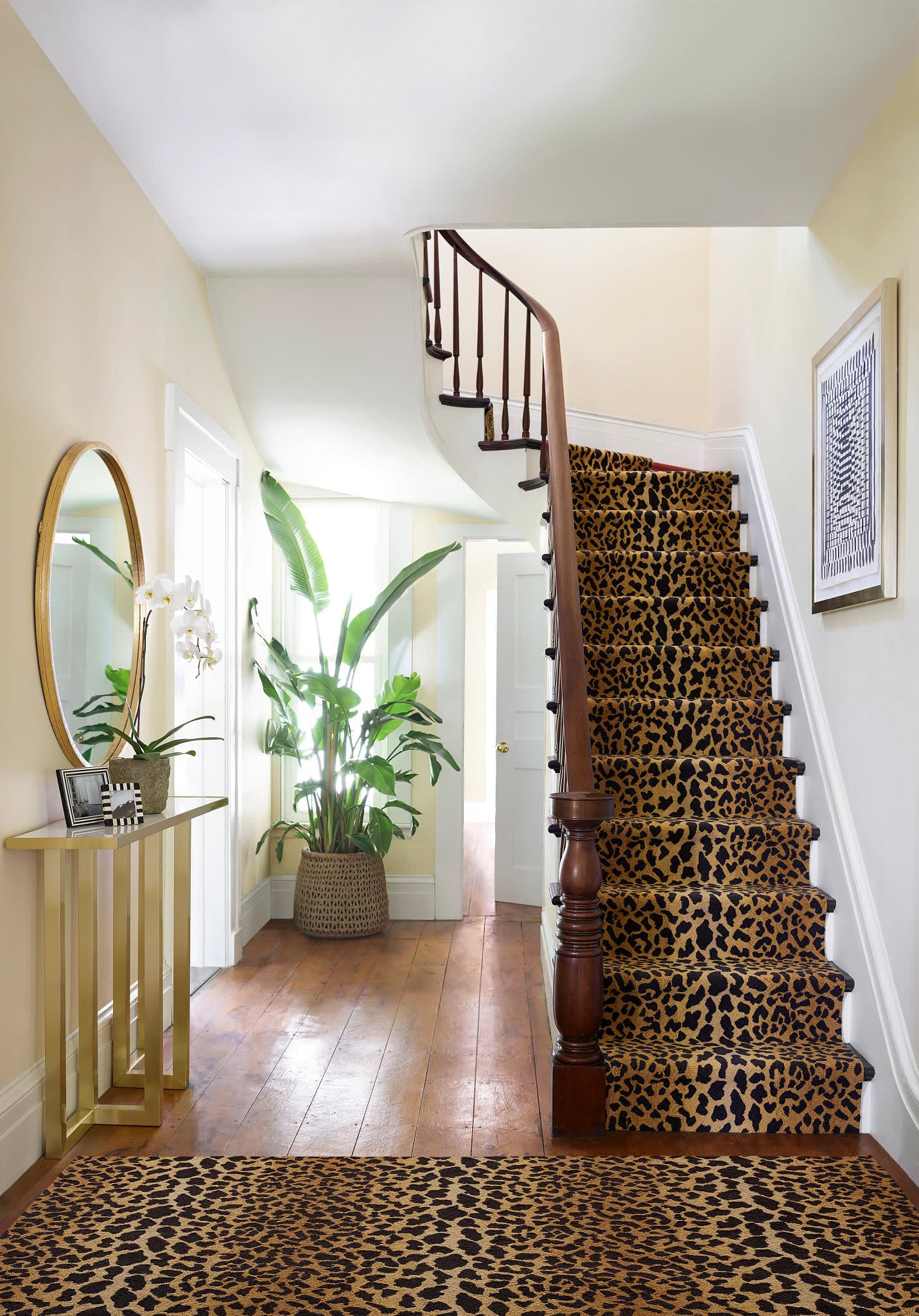 Leopard Hand Micro Hooked Wool Rug | Brown – Annie Selke