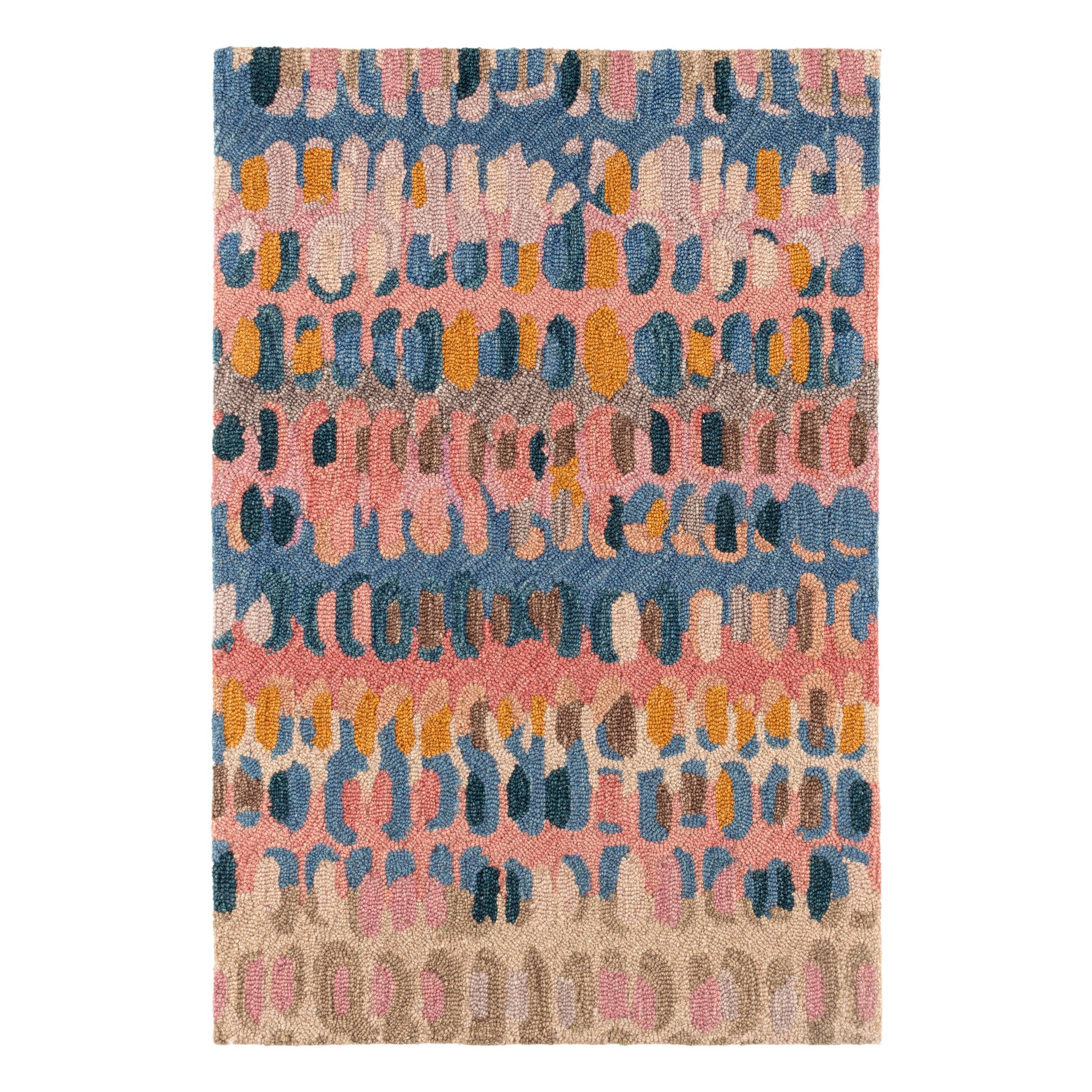 Paint Chip Hand Micro Hooked Wool Rug | Coral – Annie Selke