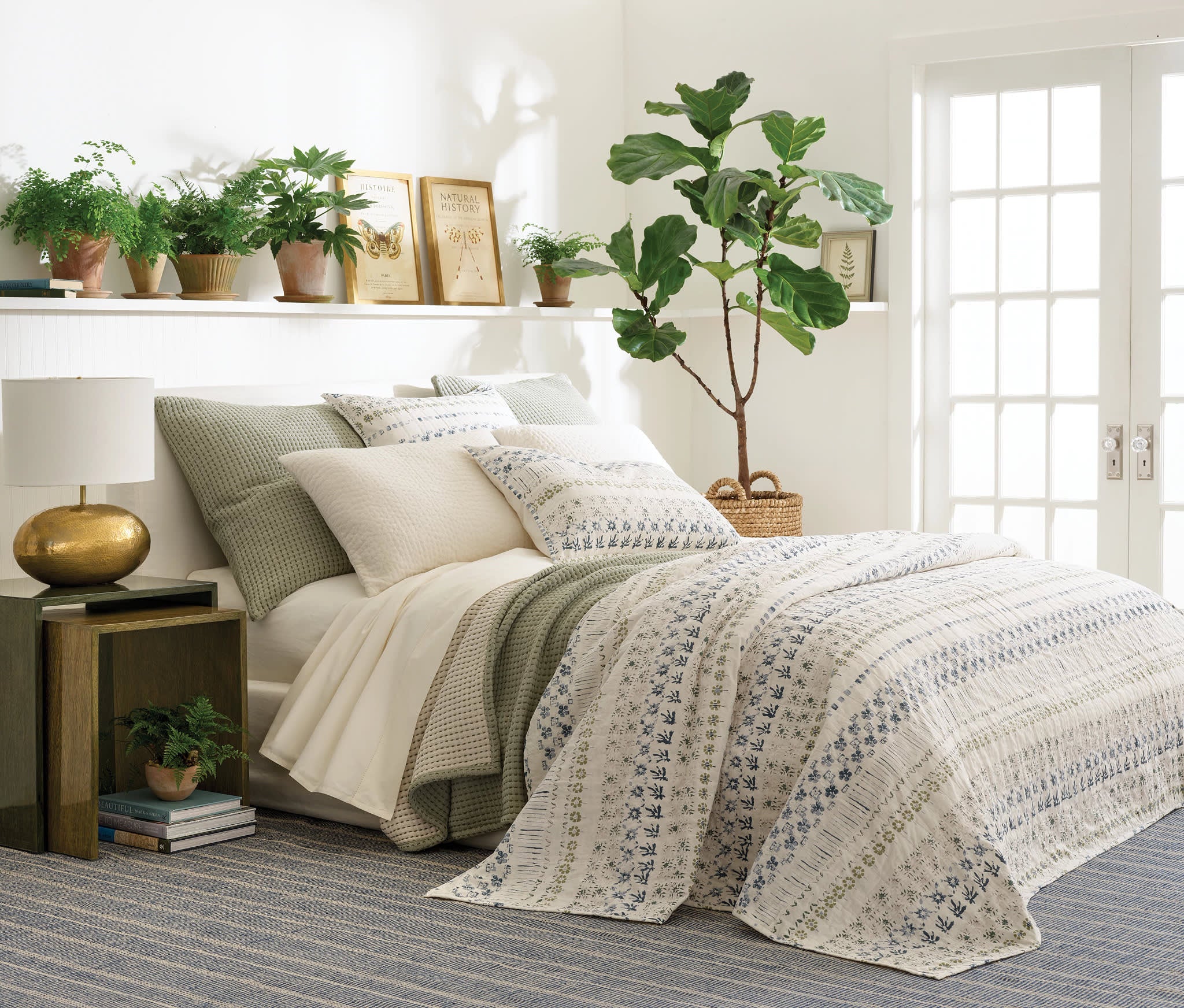 Pick Stitch Matelasse Coverlet | Evergreen – Annie Selke
