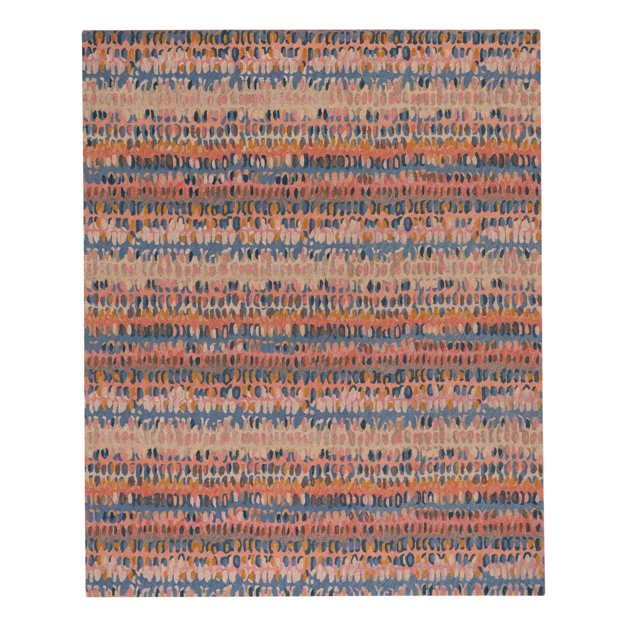 Paint Chip Hand Micro Hooked Wool Rug | Coral – Annie Selke