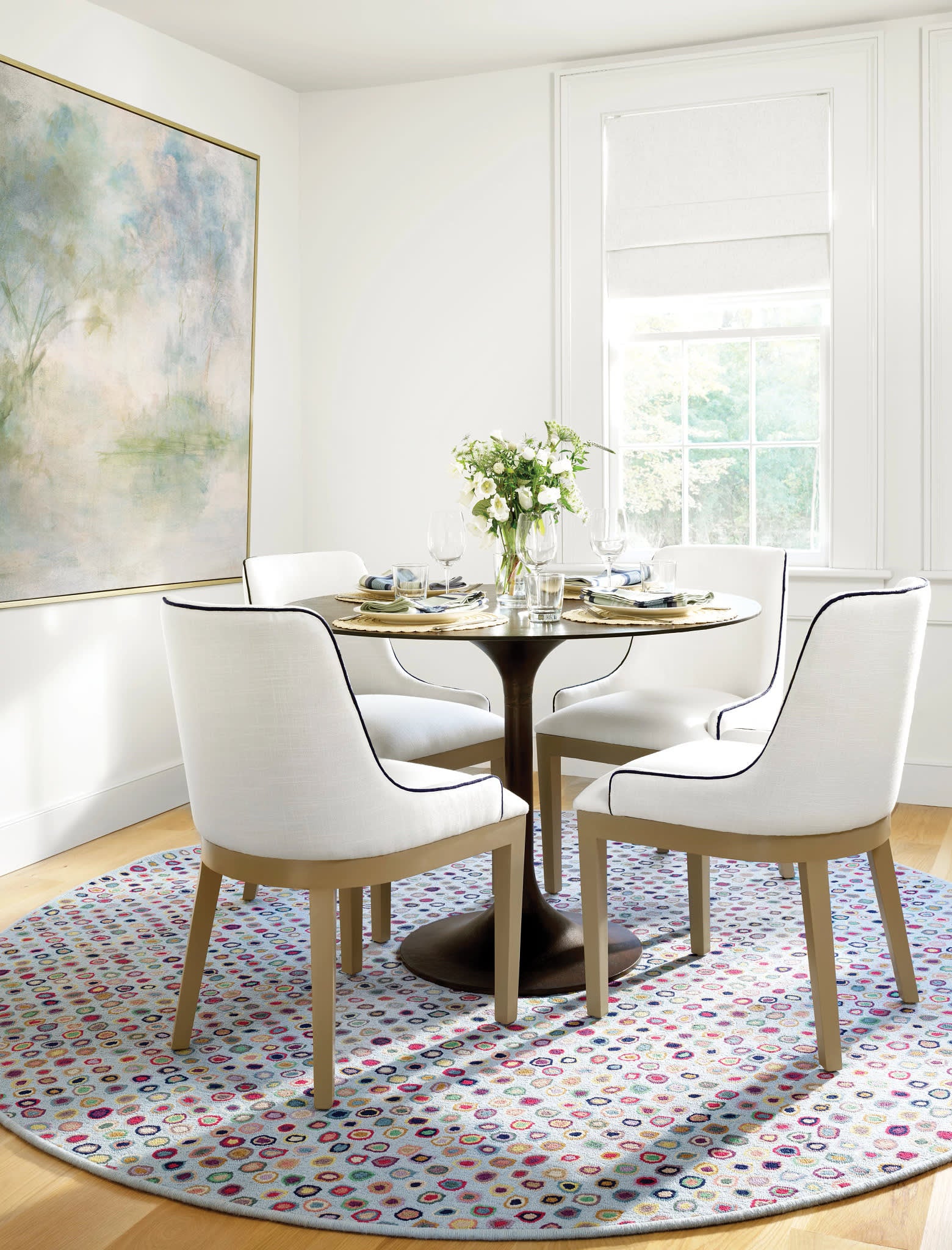 Cats Paw Hand Micro Hooked Wool Rug | Blue – Annie Selke