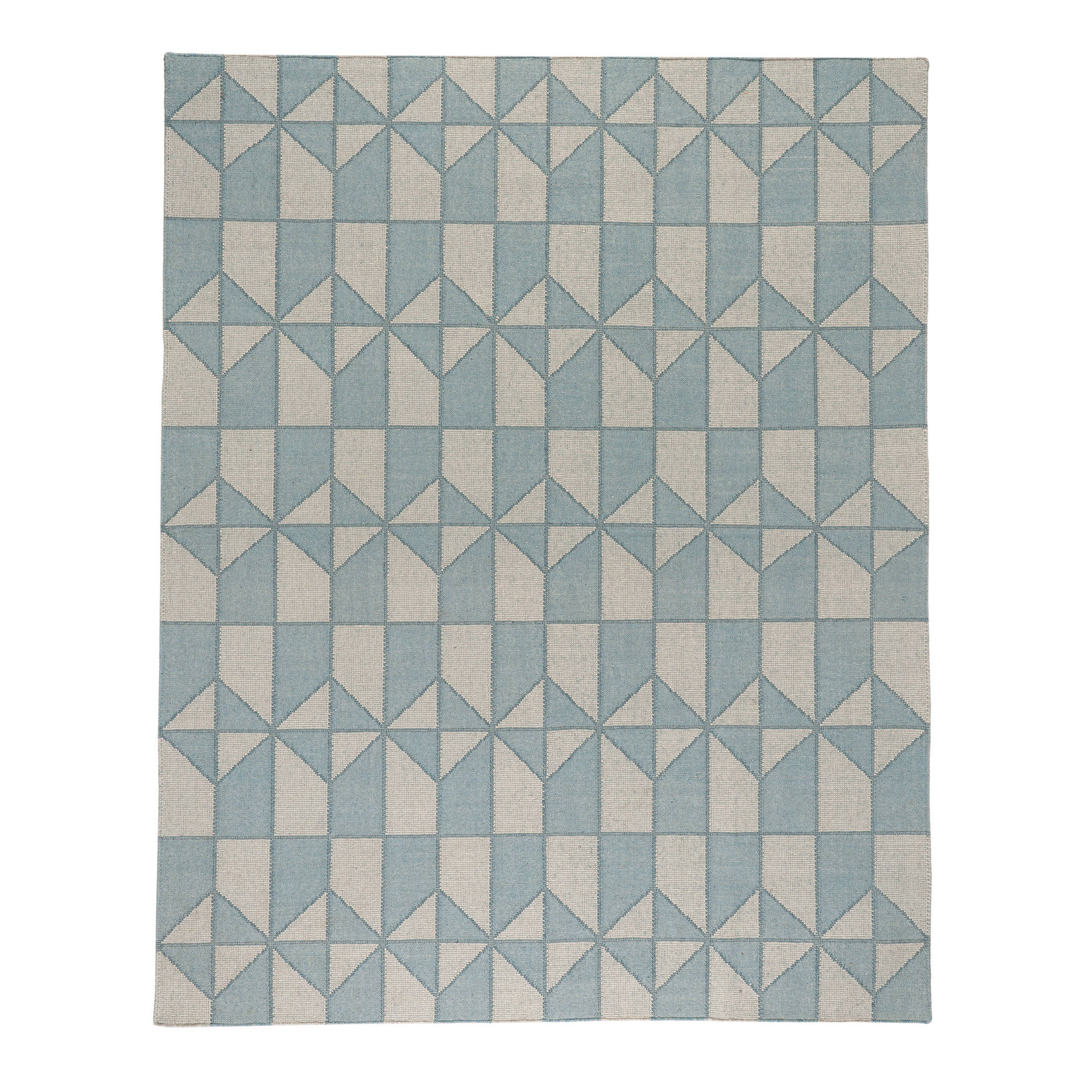 ターニングポイントSt.Elmo / Egg Shell Pastel Blue Ojai Hand Loom Knotted Cotton Rug | Blue – Annie Selke