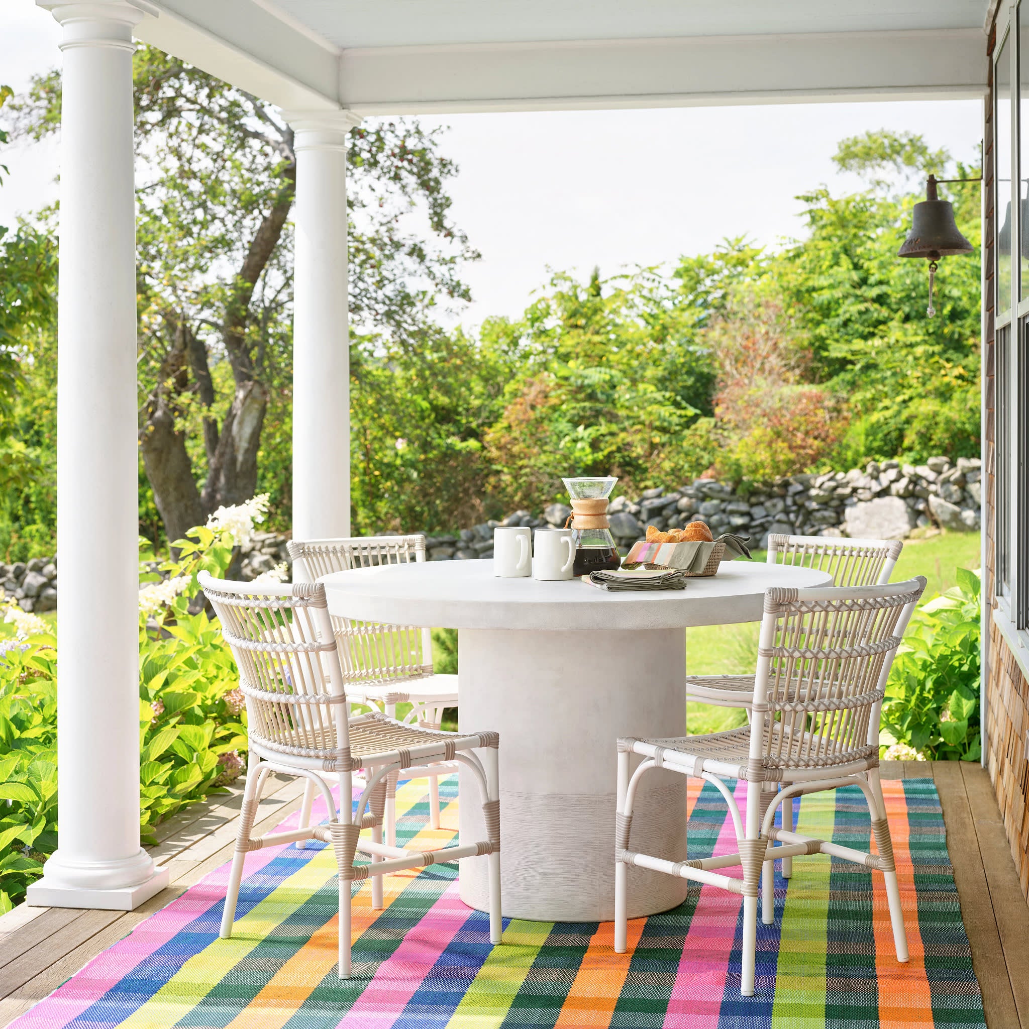 Happy Plaid Handwoven Indoor/Outdoor Rug | Multi – Annie Selke