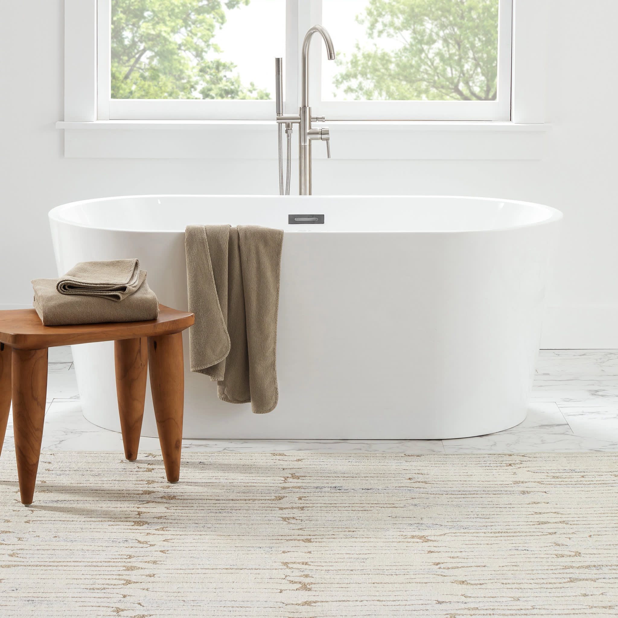 Malone Machine Washable Rug | Oatmeal – Annie Selke