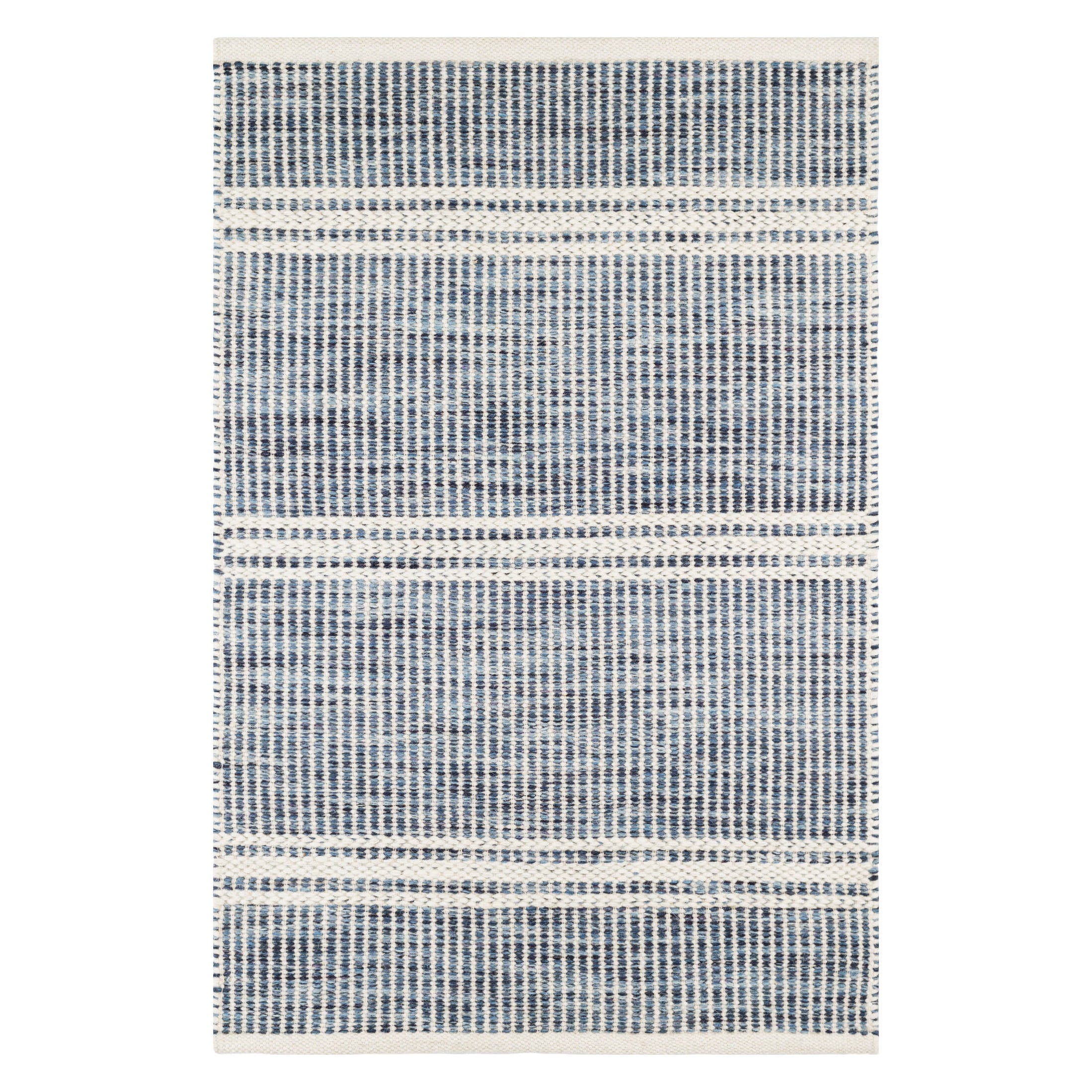 Malta Handwoven Wool Rug | Blue