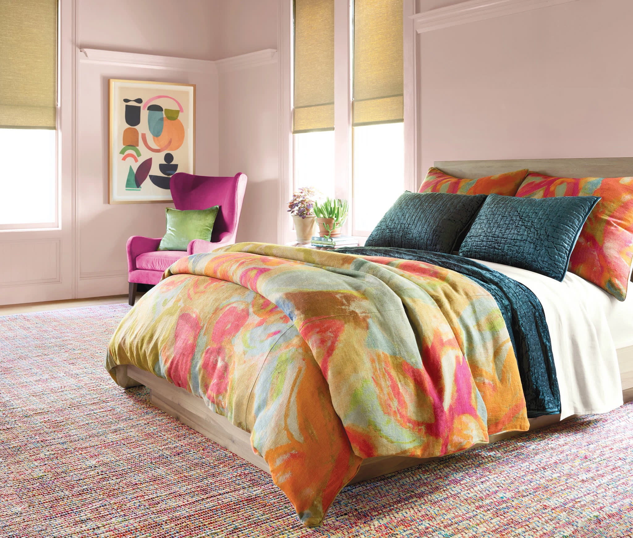 Joy Linen Duvet Cover | Multi – Annie Selke - Annie Selke