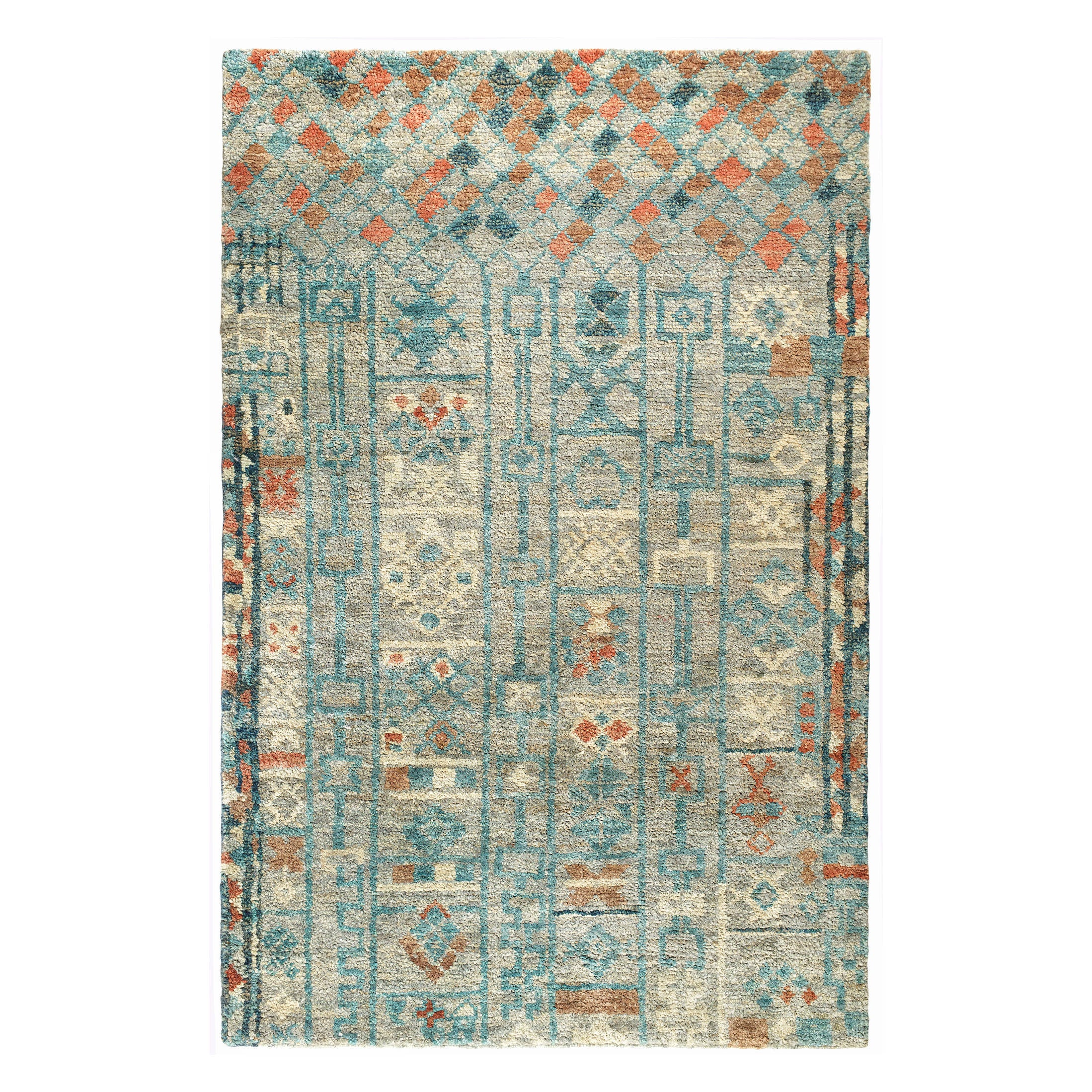Pastiche Hand Knotted Jute Rug | Multi