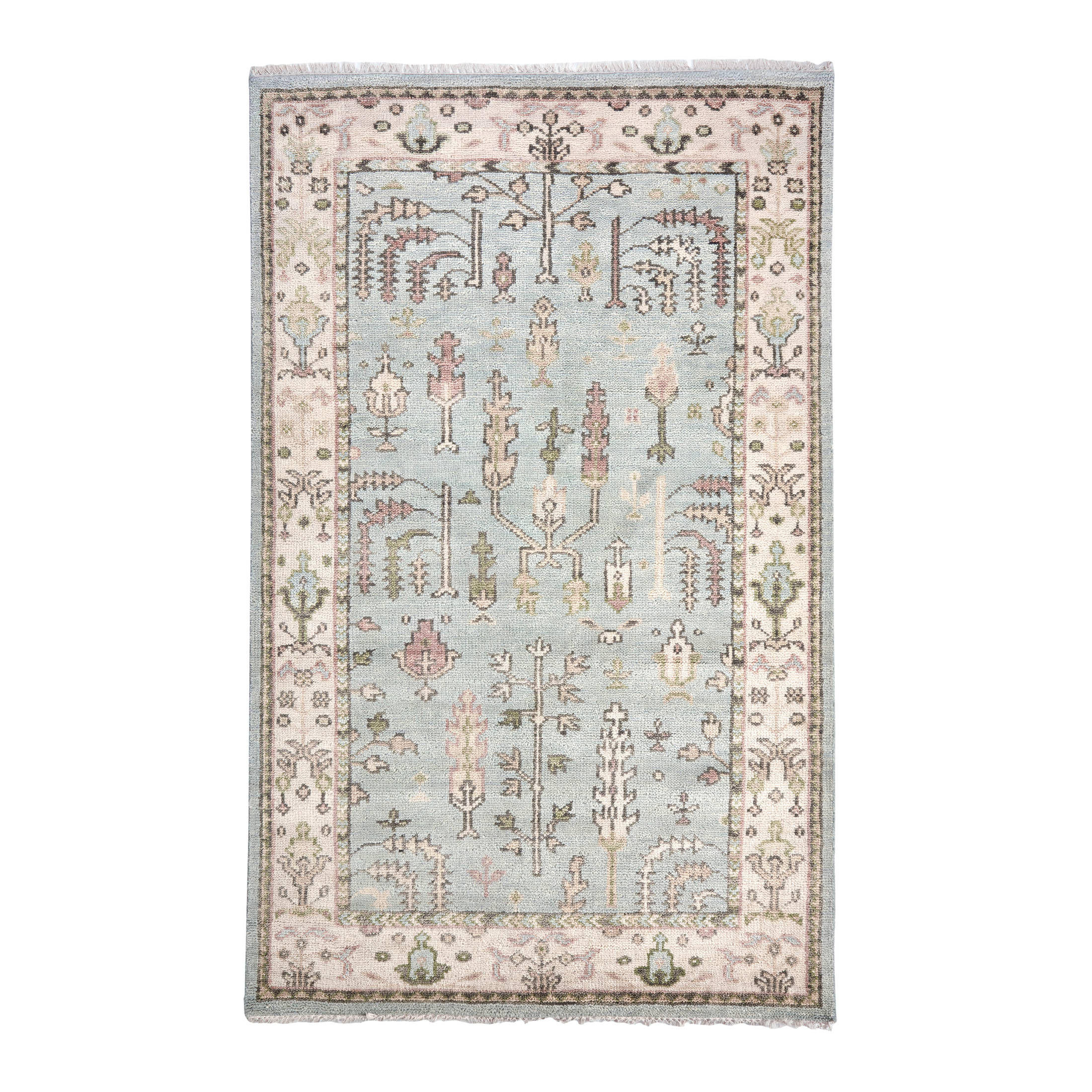 Athens Hand Knotted Wool Rug | Sky – Annie Selke
