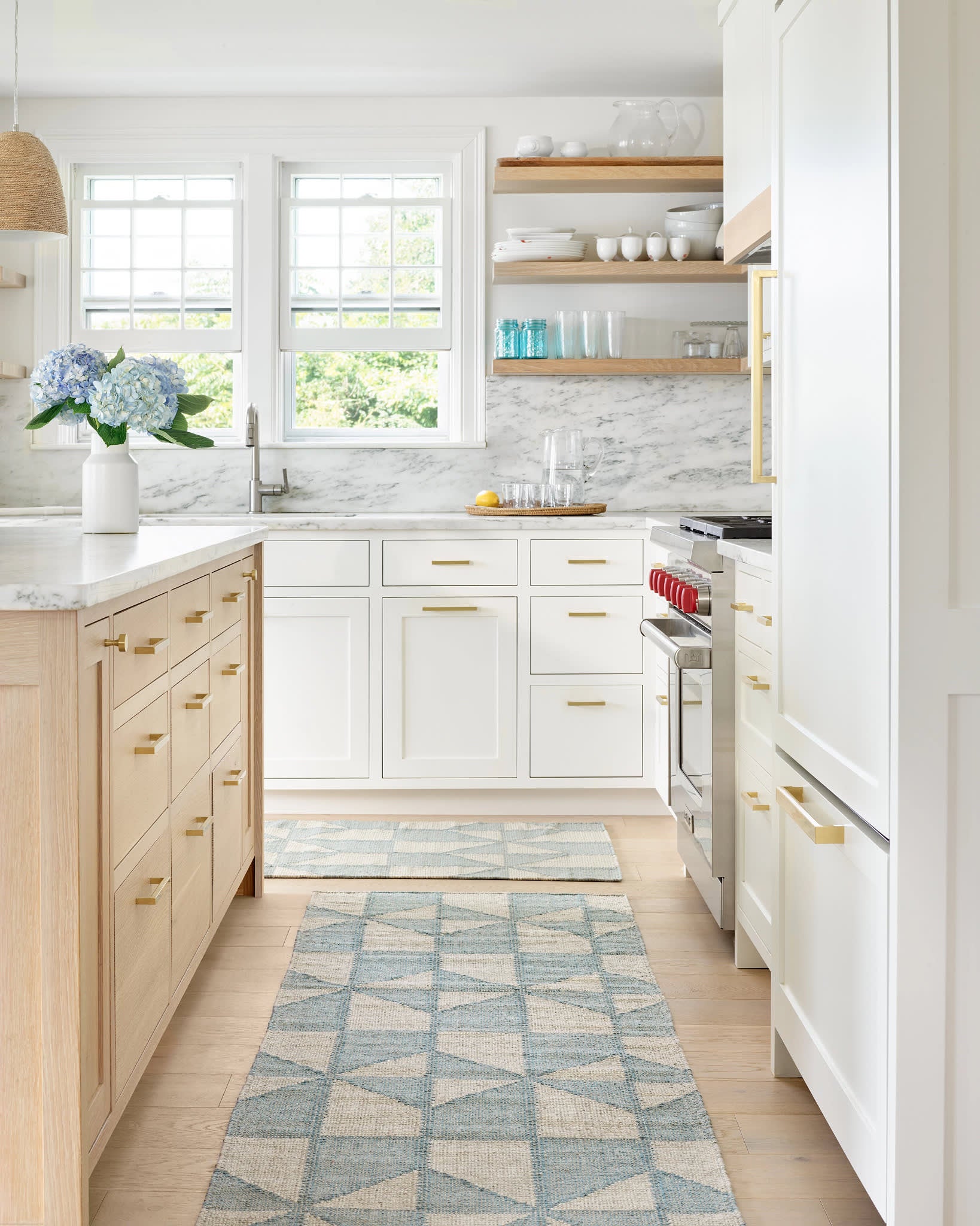 Ojai Hand Loom Knotted Cotton Rug | Blue – Annie Selke