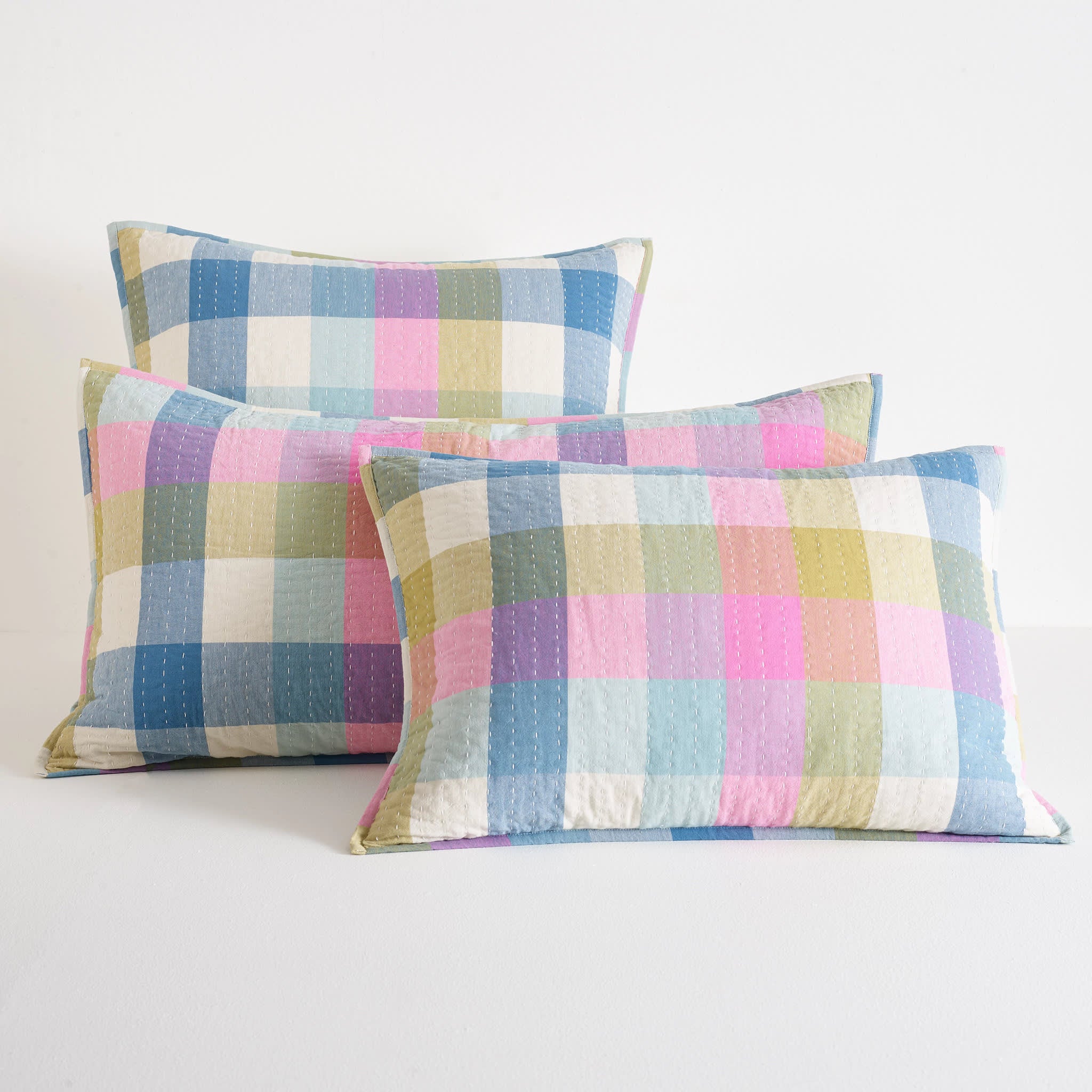 Charlette Plaid Sham | Multi