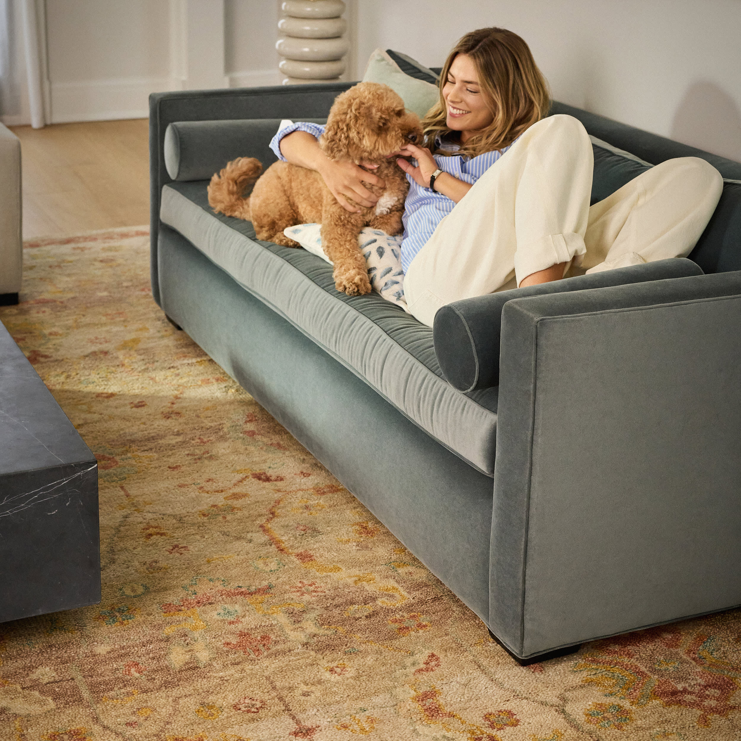 Nora Hand Knotted Wool Rug | Natural – Annie Selke
