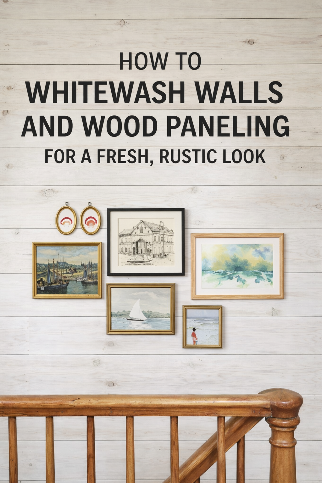 How to Whitewash Walls and Wood Paneling for a Fresh, Rustic Look ...