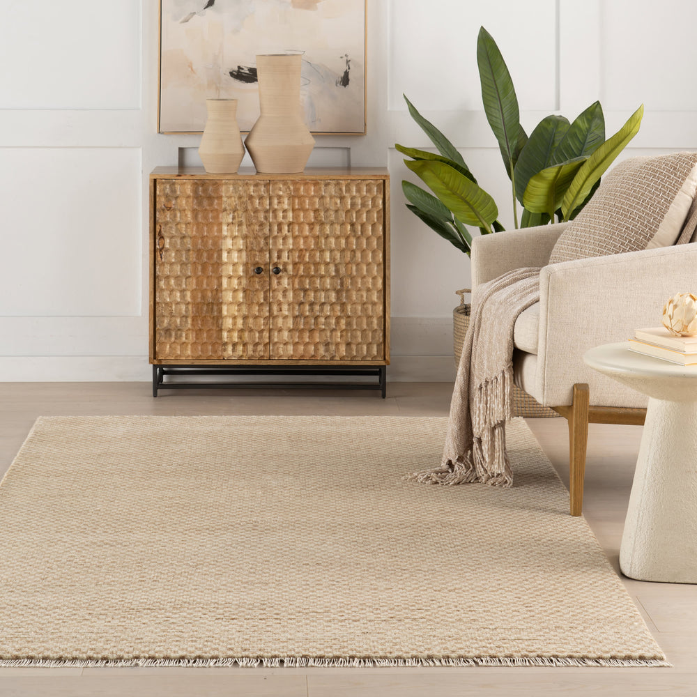 Pierce Hand Knotted Wool Rug | Wheat