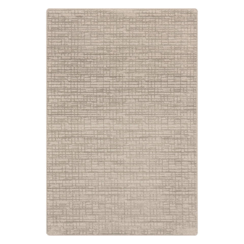 Caracara Crosshatch Custom Rug | Dark Beige