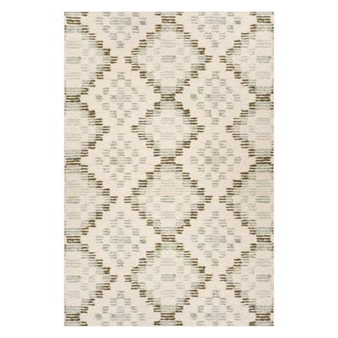 Orzalla Southwestern Diamond Washable Rug | Green