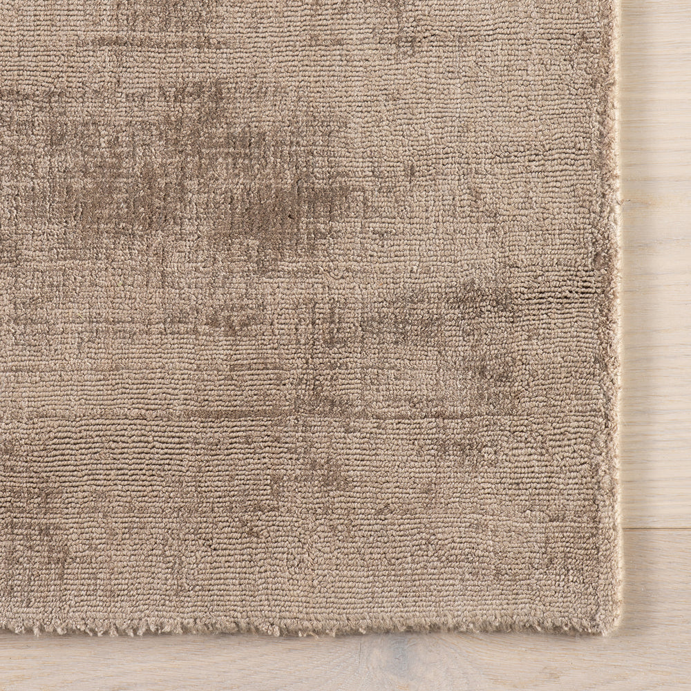 Alva Hand Loom Knotted Viscose Rug | Taupe