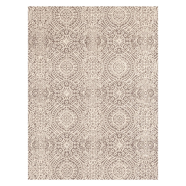 Temple Hand Micro Hooked Wool Rug | Taupe – Annie Selke