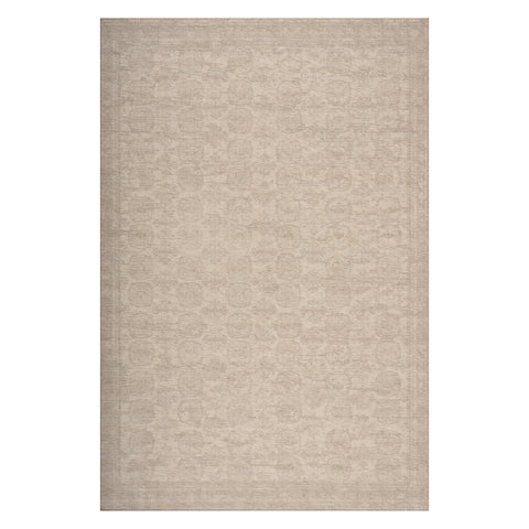 Bahira Traditional Floral Washable Rug | Green