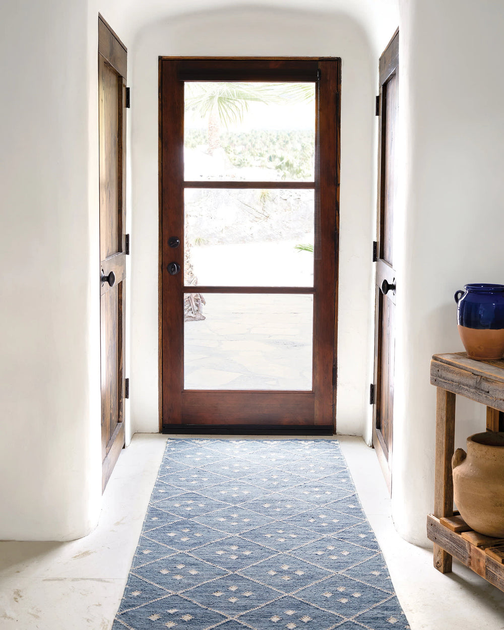 Kota Handwoven Wool Rug | Indigo