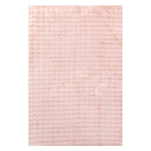 Katy Checkered Cloud Washable Rug | Blush