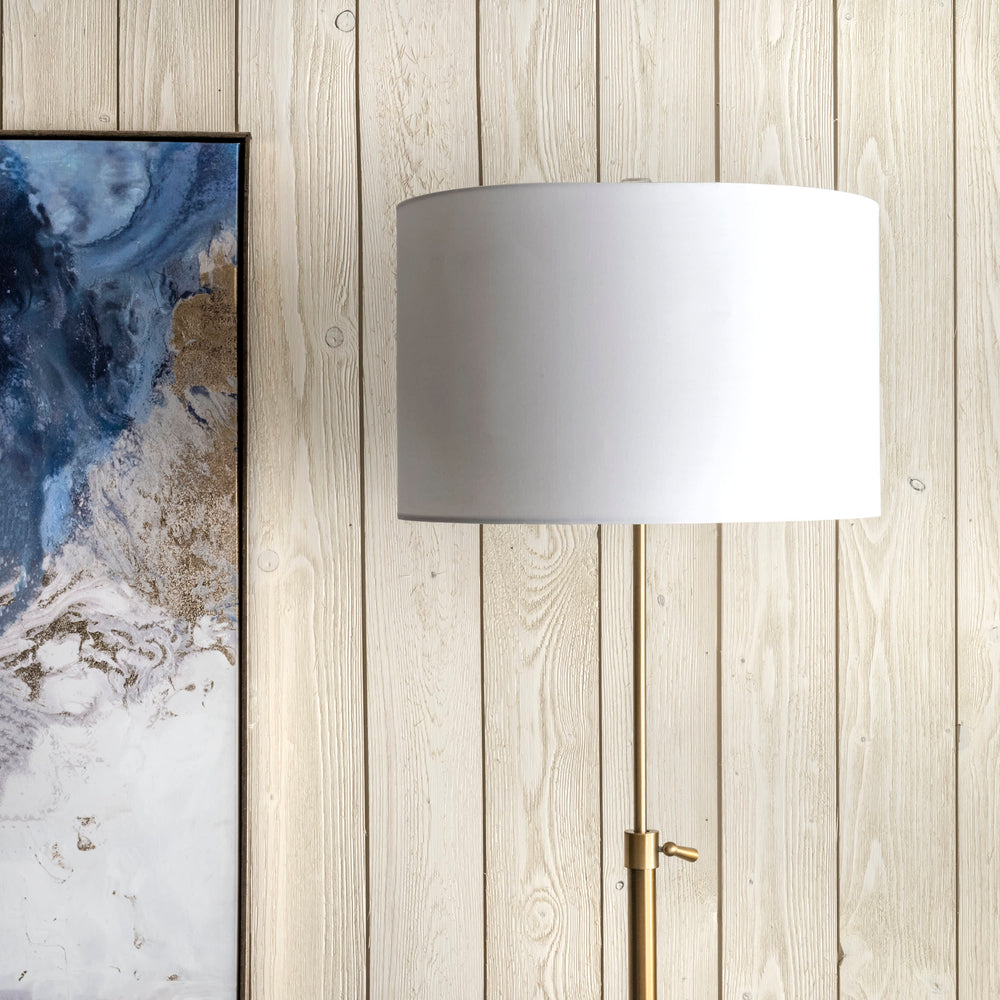 60-inch Metal Industrial Staff Floor Lamp | Brass