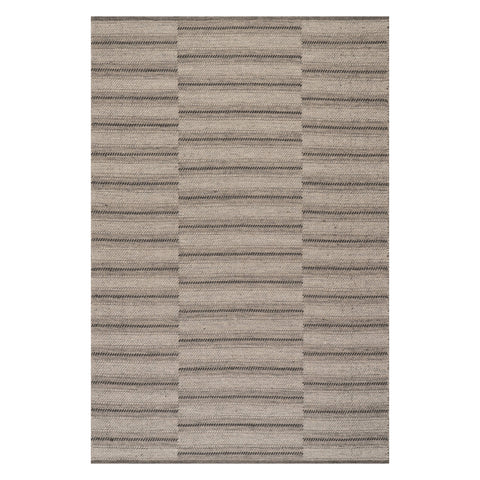 Mateo Striped Wool Cozy Rug by Nate Berkus | Brown