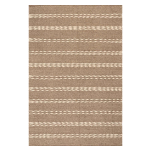 York Striped Wool Rug by Nate Berkus | Brown