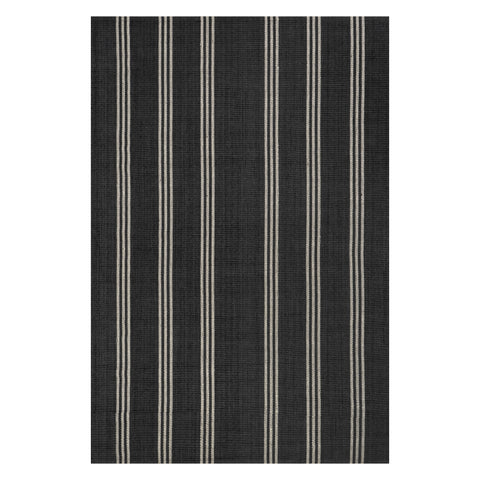 Cinder Stripe Wool Rug | Charcoal