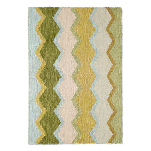 Safety Net Handwoven Indoor/Outdoor Rug | Green