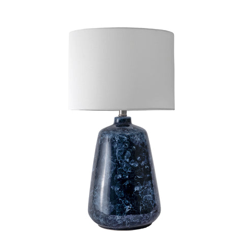 27-inch Zelda Ceramic Table Lamp | Navy