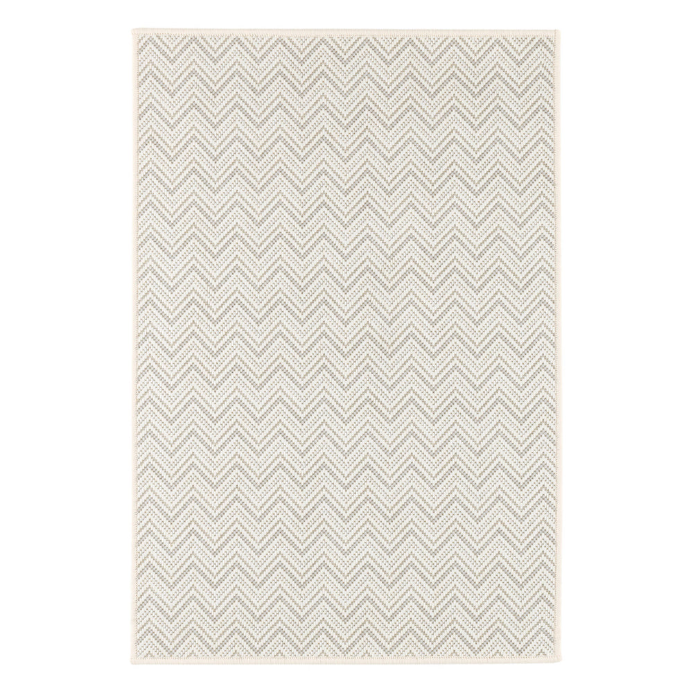 Happy Chevron Woven Indoor/Outdoor Custom Rug | Platinum