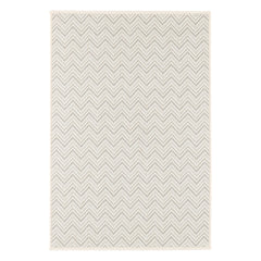 Happy Chevron Woven Indoor/Outdoor Custom Rug | Platinum