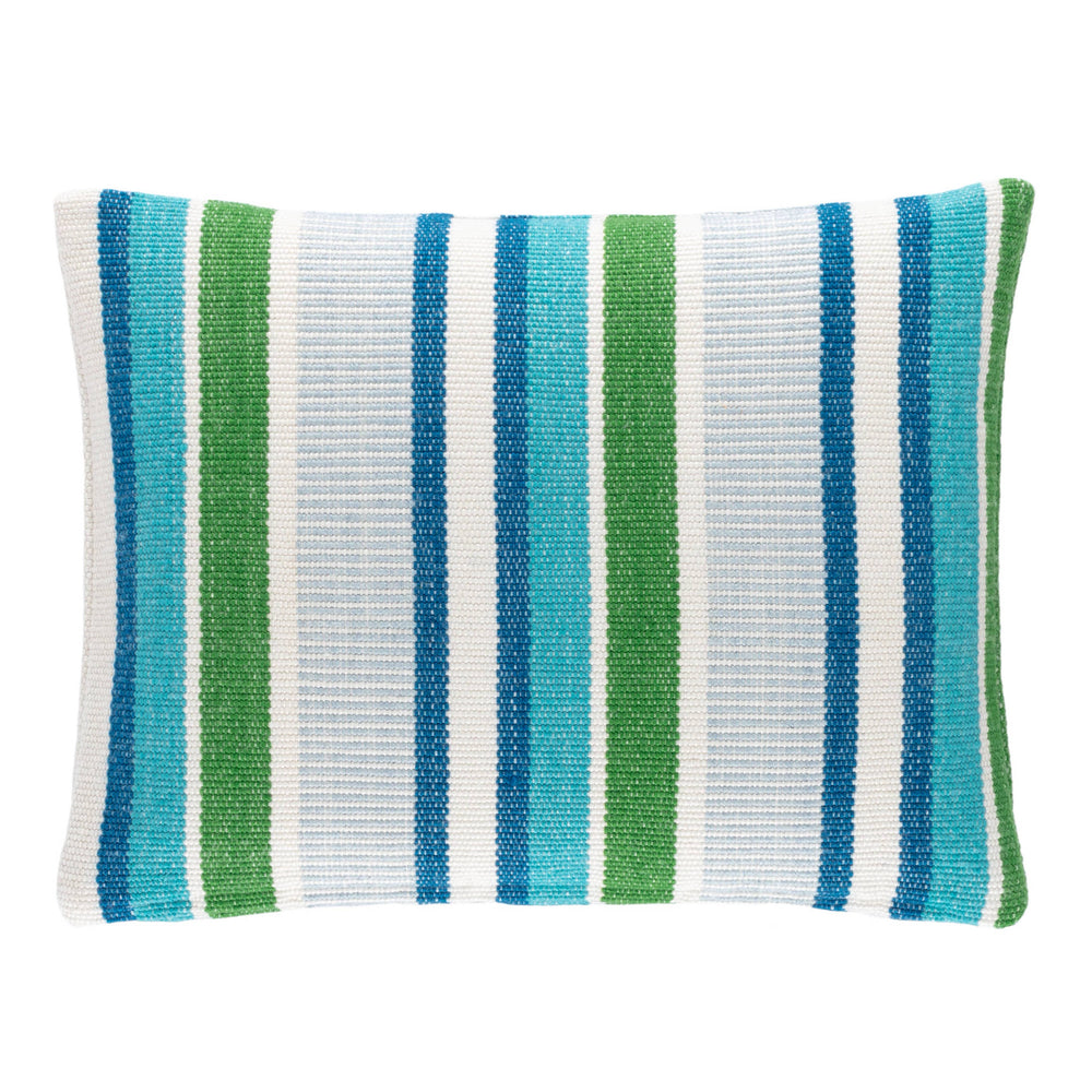 Always Greener Indoor/Outdoor Decorative Pillow Cover | Cobalt/Green