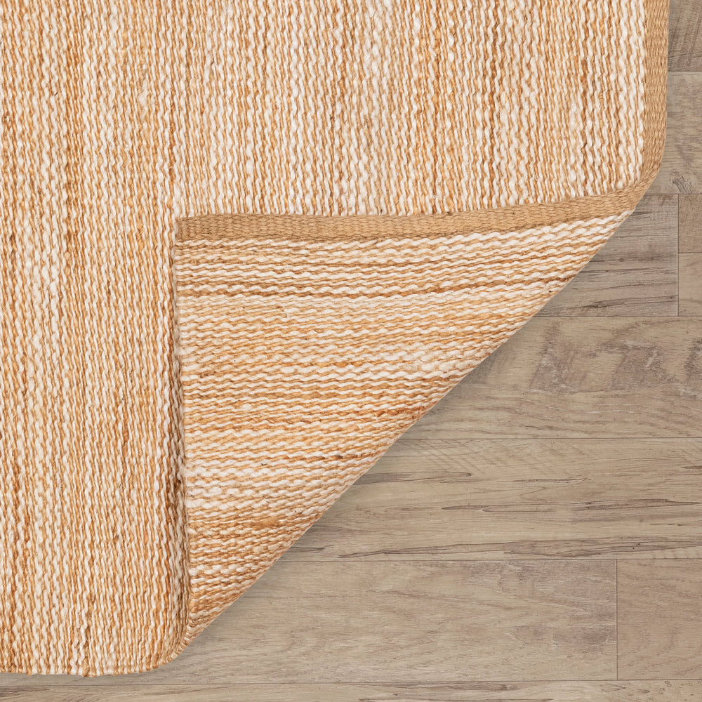 Mixed Stripe Handwoven Jute Rug | Multi