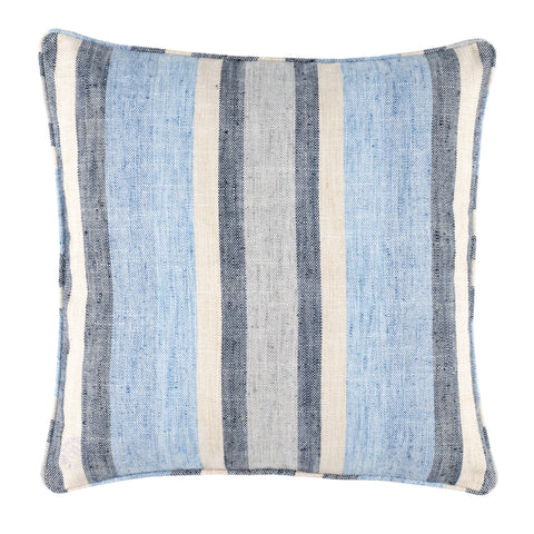 Noll Stripe Decorative Indoor/Outdoor Pillow Cover | Blue