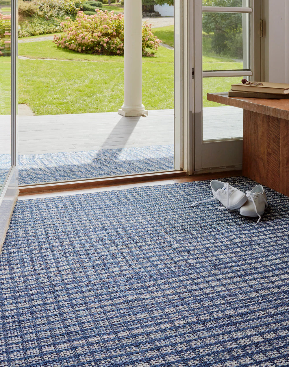 Coco Handwoven Indoor/Outdoor Rug | Blue