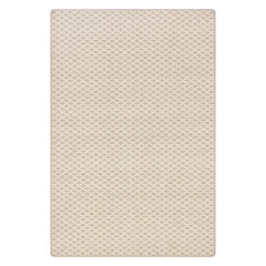 Kittiwake Micro-Trellis Custom Rug | Almond Grey
