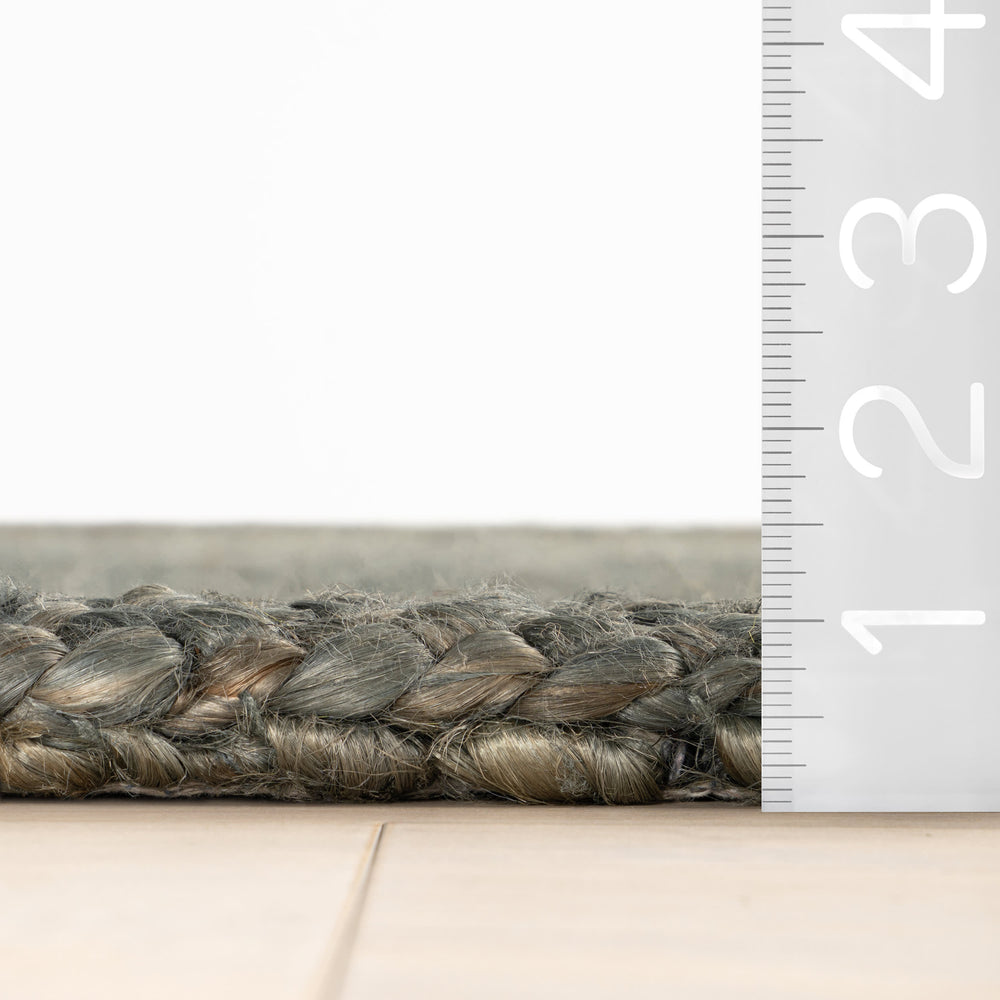 Thale Textured Handmade Jute Rug | Grey