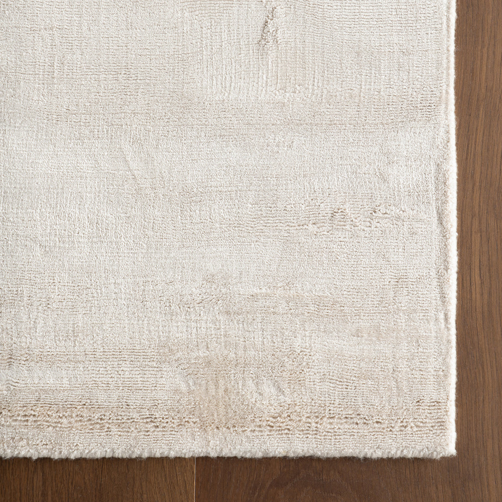 Alva Hand Loom Knotted Viscose Rug | Sand