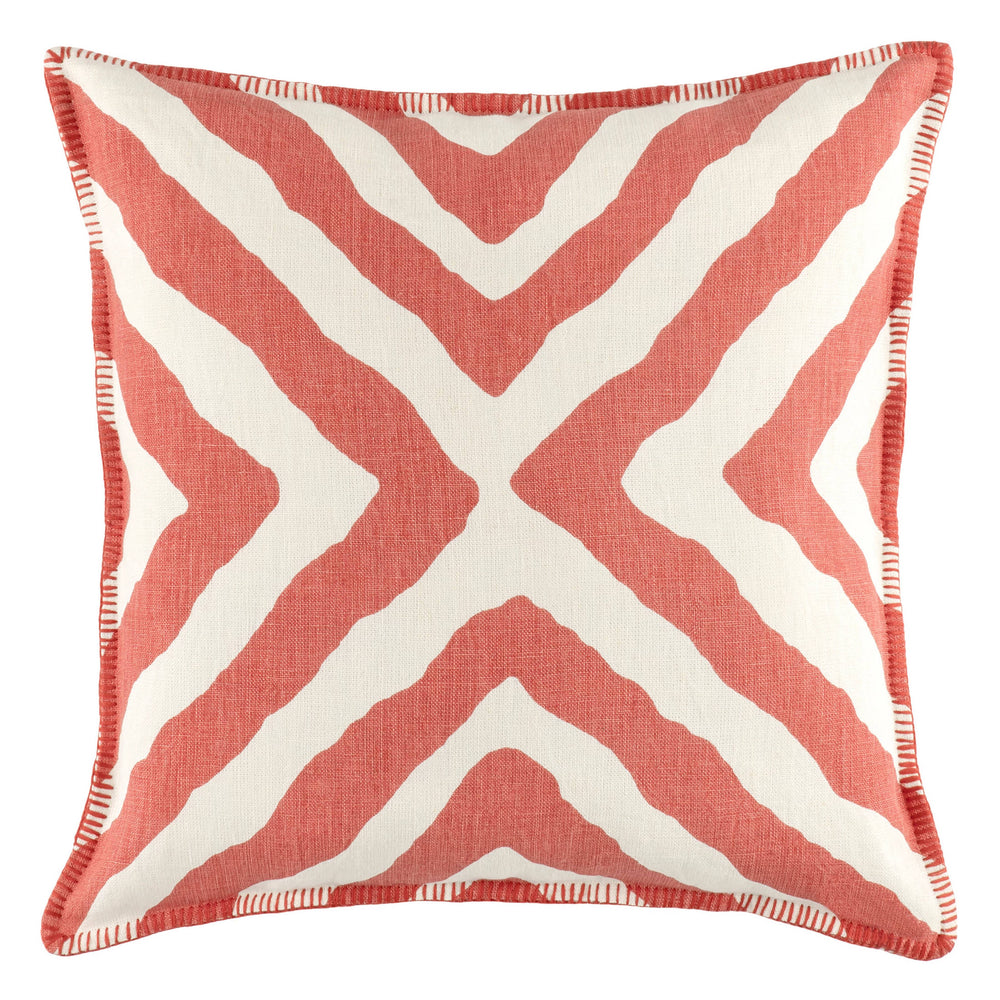 Impy Linen Decorative Pillow Cover | Paprika