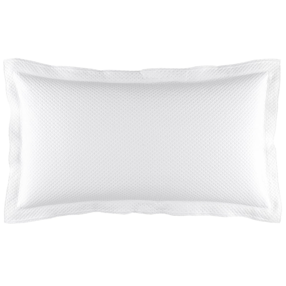Petite Trellis Matelasse Sham | White