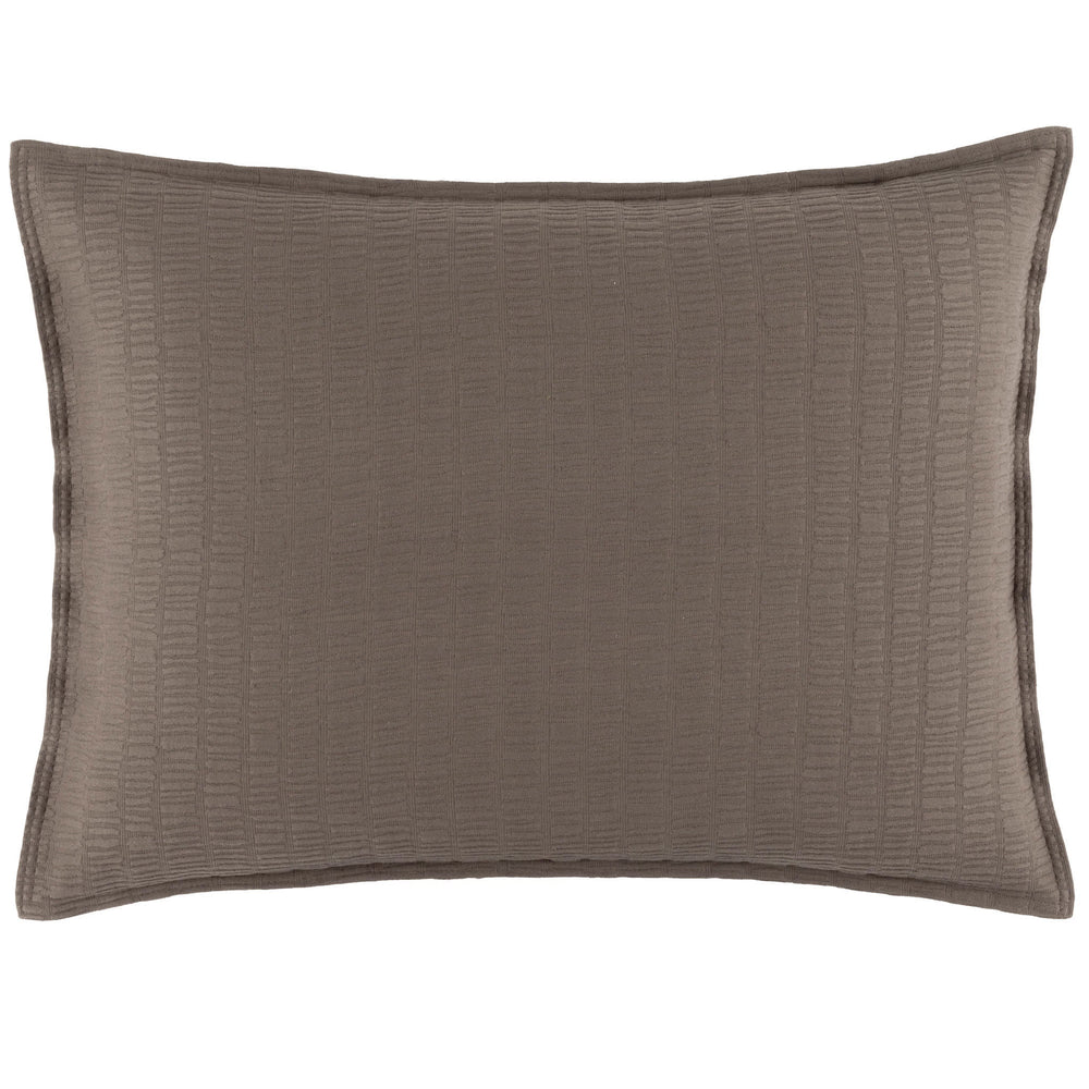Roark Matelasse Sham | Mushroom